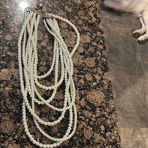 Elegant White Pearl Necklace